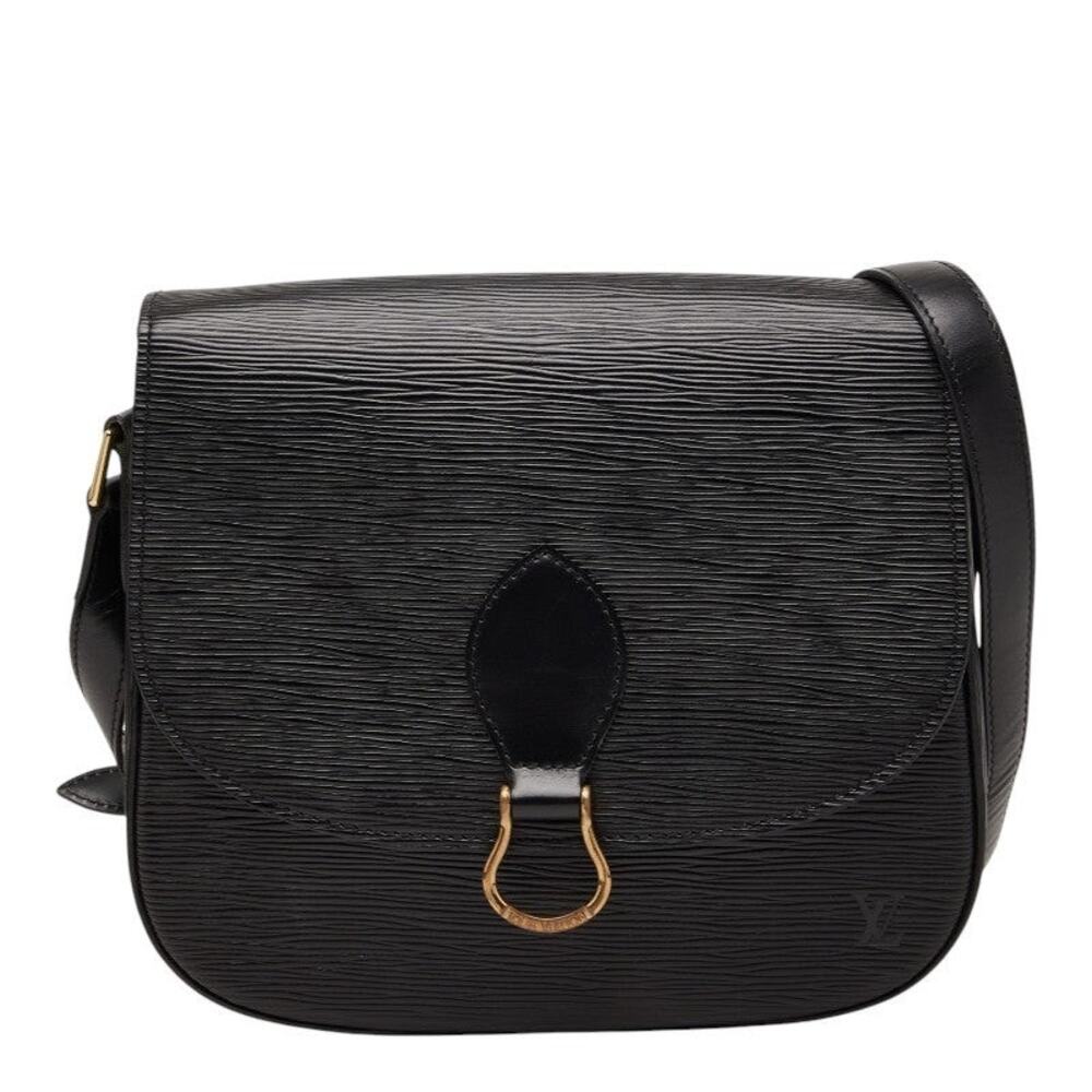 Louis Vuitton Epi Saint-Cloud Crossbody Bag Leather Shoulder Bag Black